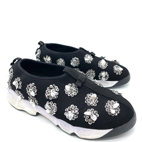 Dior Shoes - Dior Fusion Flower Sequin Fashion Sneakers